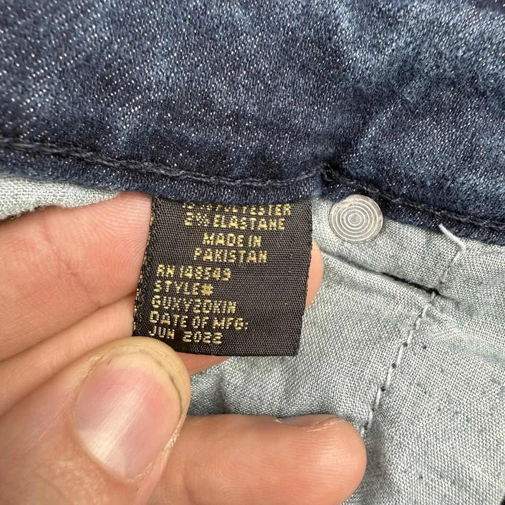 Six Lincoln Jeans Mens 48 Blue Slim Fit Stretch‎ Denim Straight Leg Big & Tall